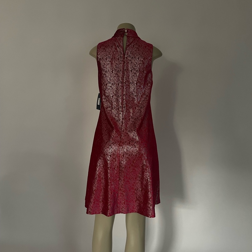 Tommy Hilfiger Red Sleeveless Halter Sheath Dress